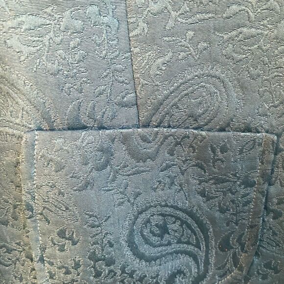 London Fog Turquoise Paisley Jacket - Picture 3 of 8